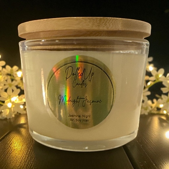 Hand Crafted Other - Midnight Jasmine Candle 16oz | Floral Soy Wax Candle | Relaxing Home Fragrance